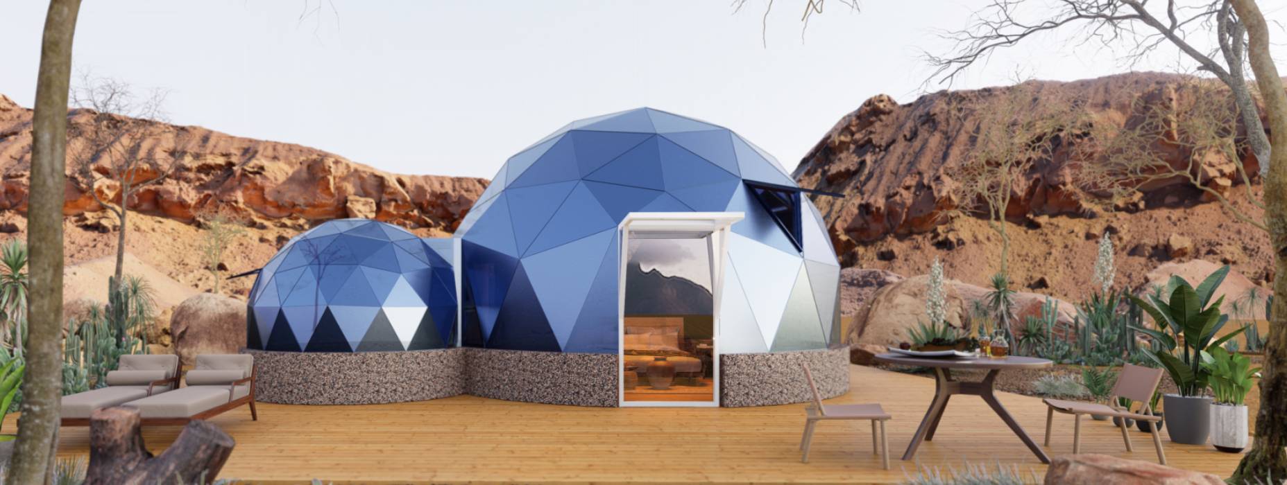 密云县球形智能光伏玻璃星空房